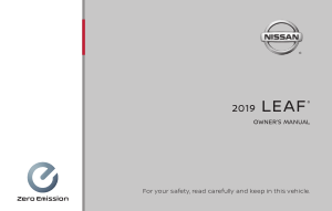 2019 Nissan LEAF Navigation Manual